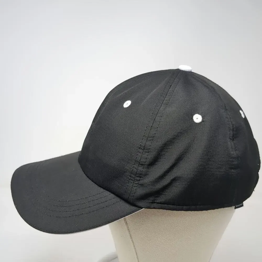 Bellagio Baseball Cap Black White One Size Script B Performance Strapback Hat
